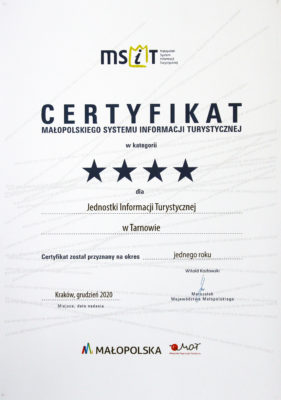 Certyfikat **** MSiT 2020 dla TCI