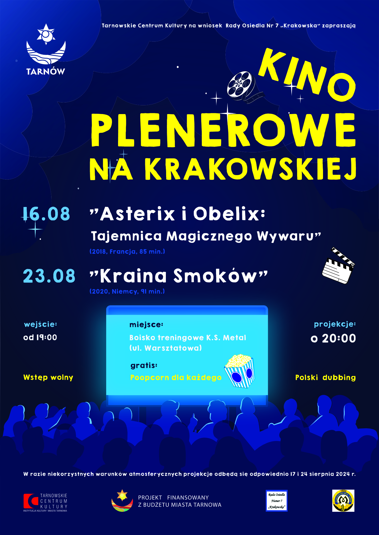 kino plenerowe na Krakowskiej